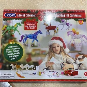 Breyer Advent Calendar with Colorful Horses and Unicorns 2021 ornaments